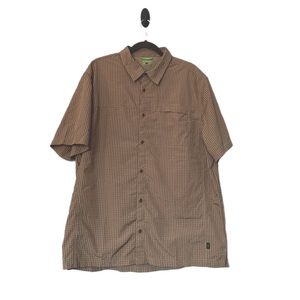Koppen Casual Mens Plaid Button Down Lightweight Vented Adventure Hiking Shirt